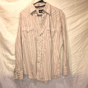 Wrangler striped western style shirt.